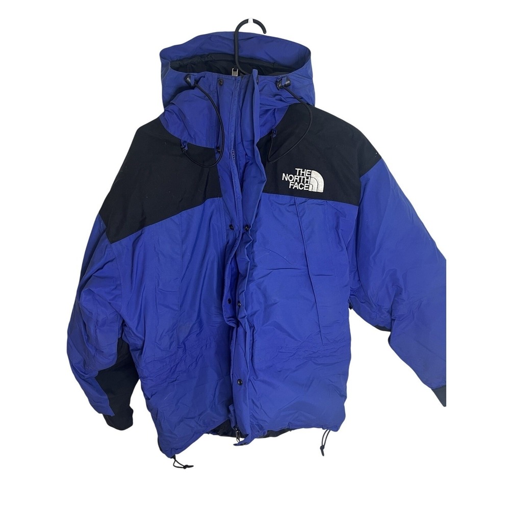 VTG The North Face Men's Medium Blue Snow Coat‎ Gore-Tex Goose PTFE Down